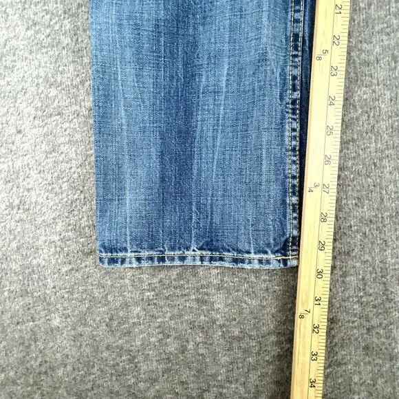 Buffalo David Bitton Jeans Mens 36x30 Blue Six Basic Slim Straight Denim Cotton - Picture 9 of 9
